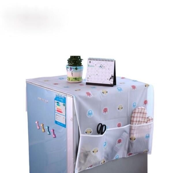 M-Mall ผ้าคลุมตู้เย็น ผ้าคลุมเครื่องซักผ้า กันน้ํา ป้องกันฝุ่น พร้อมกระเป๋าจัดเก็บ 防垫布