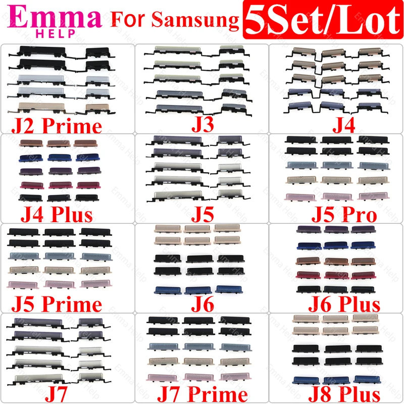 ปุ่มเปิดปิดระดับเสียงสําหรับ Samsung J2 Prime J3 J4 Plus Power J6 J5 Pro Prime J8 Plus J7 Prime ด้าน