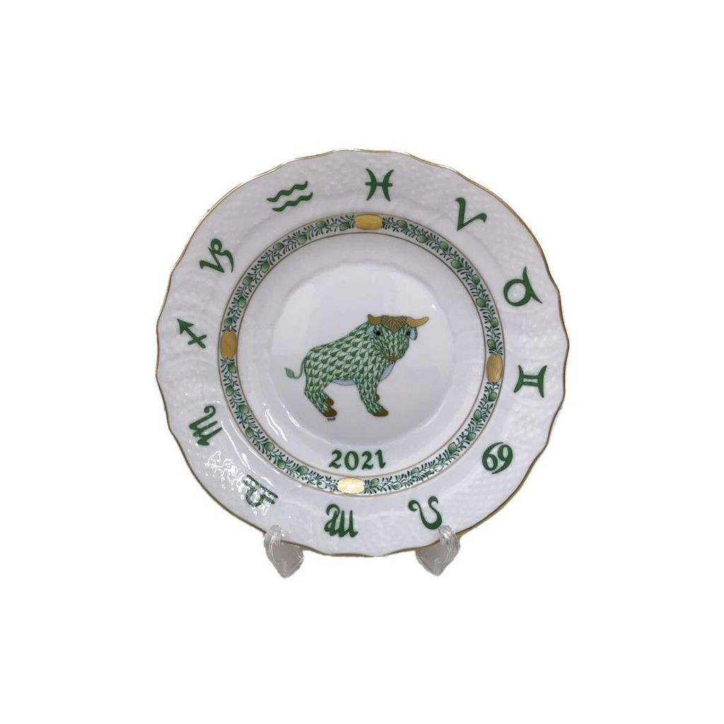 Herend(เฮเรนด์) Herend plate year's 2021 cow Direct from Japan Secondhand