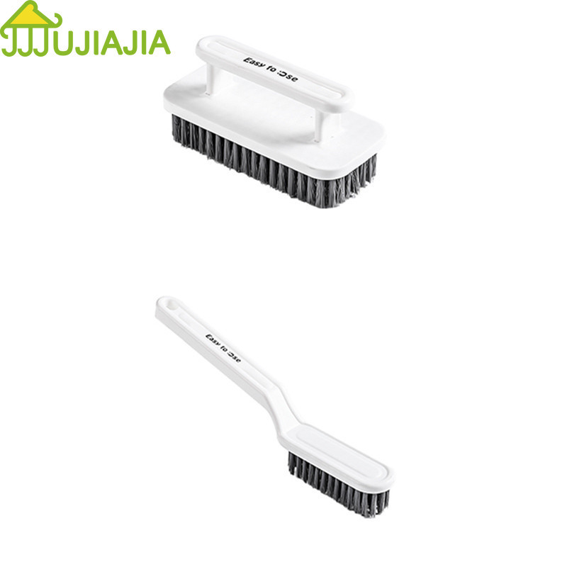 JUJIAJIAจูเจีย บ้าน แปรงล้างรองเท้า ด้ามจับขยาย และ ดีไซน์ขนนุ่ม ไม่เสียรูปง่าย