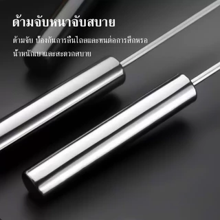 ตะกร้อตีไข่ ที่ตีฟองกึ่งอัตโนมัติแบบมือกด ที่ตีไข่สแตนเลส อุปกรณ์ผสมอาหารชุดครัว ใช้งานง่าย ไม่ต้องใช้ไฟฟ้า