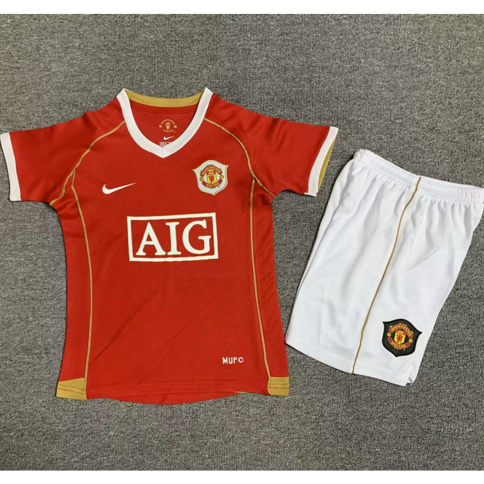 Kids KIT 2006 2007 เสื้อฟุตบอลเด็กแมนยู Rooney Thai Retro Shirt