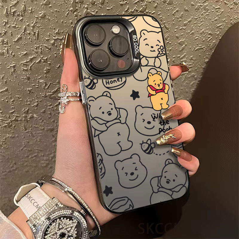 หรูหราวินนี่เดอะพูห์เคสโทรศัพท์กันกระแทกสําหรับVivo V50 Y19S Y03 Y03T Y18 Y28 Y28S Y100 Y27 Y27S Y36