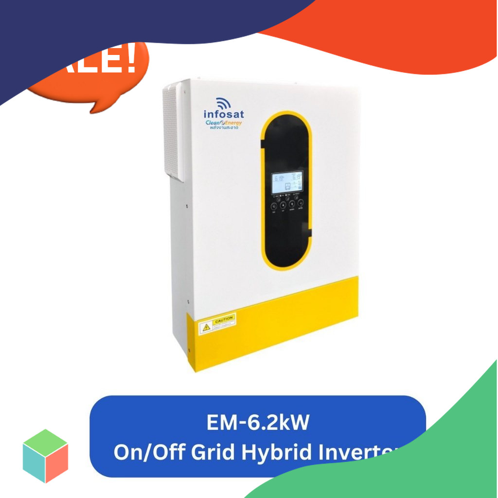 อินเวอร์เตอร์ ON/OFF Grid Solar Hybrid Inverter MODEL : NM-ECO - 6.2 KW