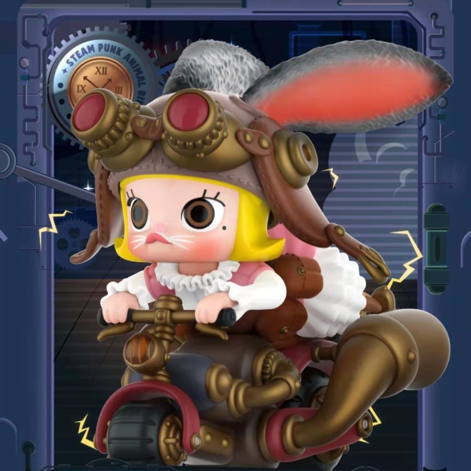 Pop MART POPMART Jasmine MOLLY Steampunk Animal Motorcycle Series Mystery Box Figure Toy Gift