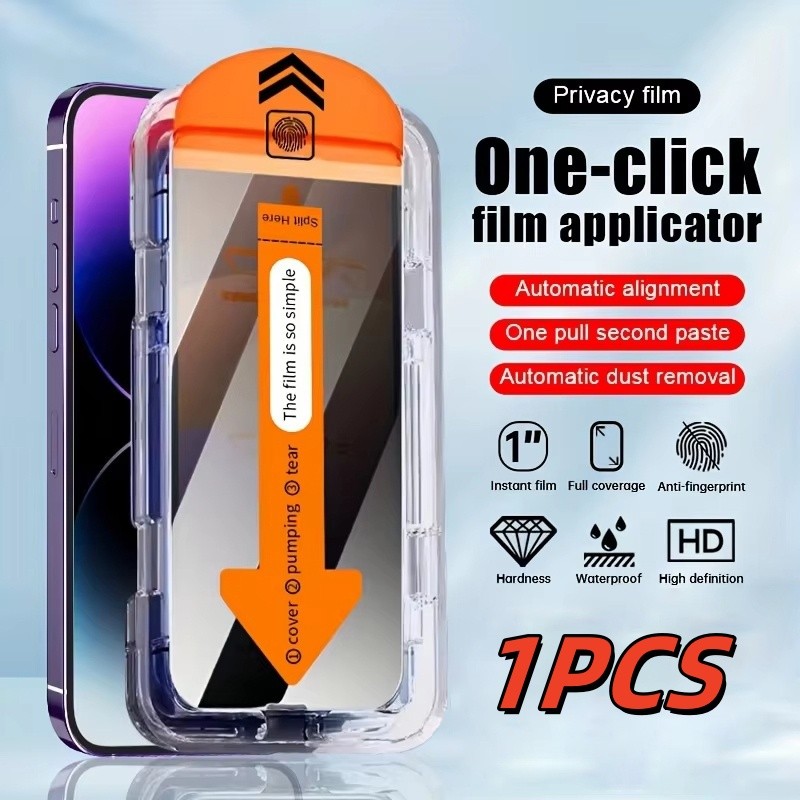 ⚡️ติดตั้งง่าย⚡️ฟิล์มกระจก เต็มจอ🔥ฟิล์ม HD สำหรับ iPhone 13/11 Pro Max 17 15 14 16 12 11 Pro mini 6/6s/8/7 Plus/XR/XS 7 8