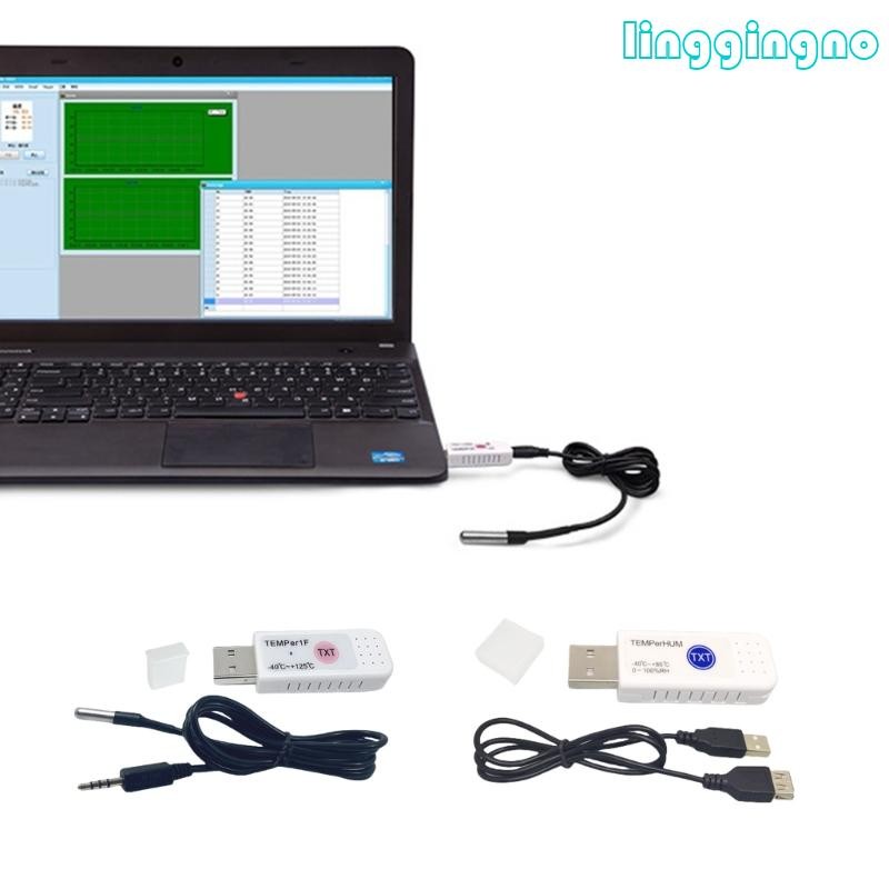 Rr อุณหภูมิอุณหภูมิความชื้น Data Logger เครื่องวัดอุณหภูมิ Data Logger สําหรับพีซีคอมพิวเตอร์พร้อมฟั