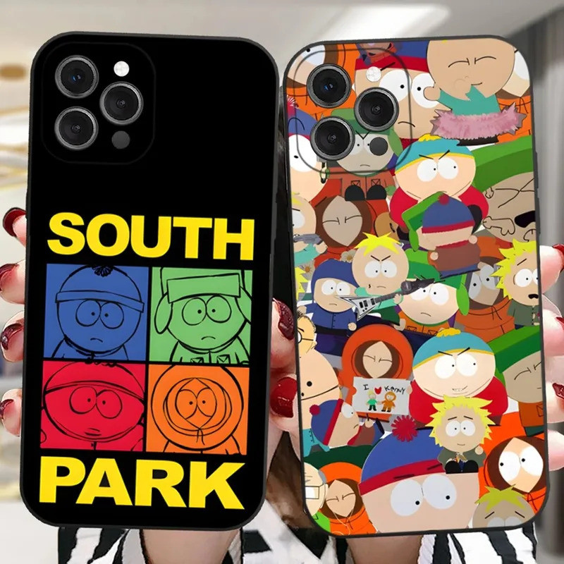 TK-1 S-South การ์ตูน P-Park เคสโทรศัพท์สําหรับ iPhone 16, 17,15,14,17,12,11 Plus,Pro,Max,XR,XS,X,7,8