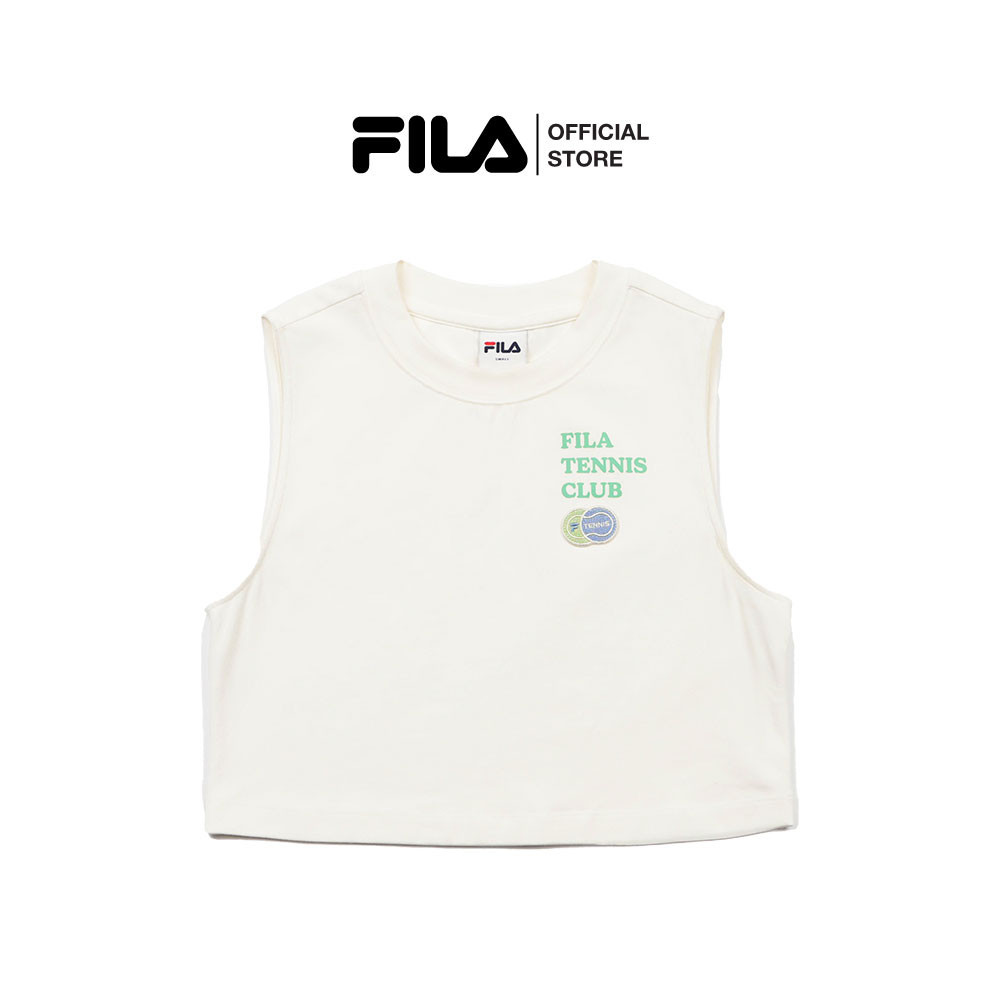 FILA เสื้อแขนสั้นผู้หญิง TENNIS CLUB รุ่น FW2RSG48092F - OFF WHITE