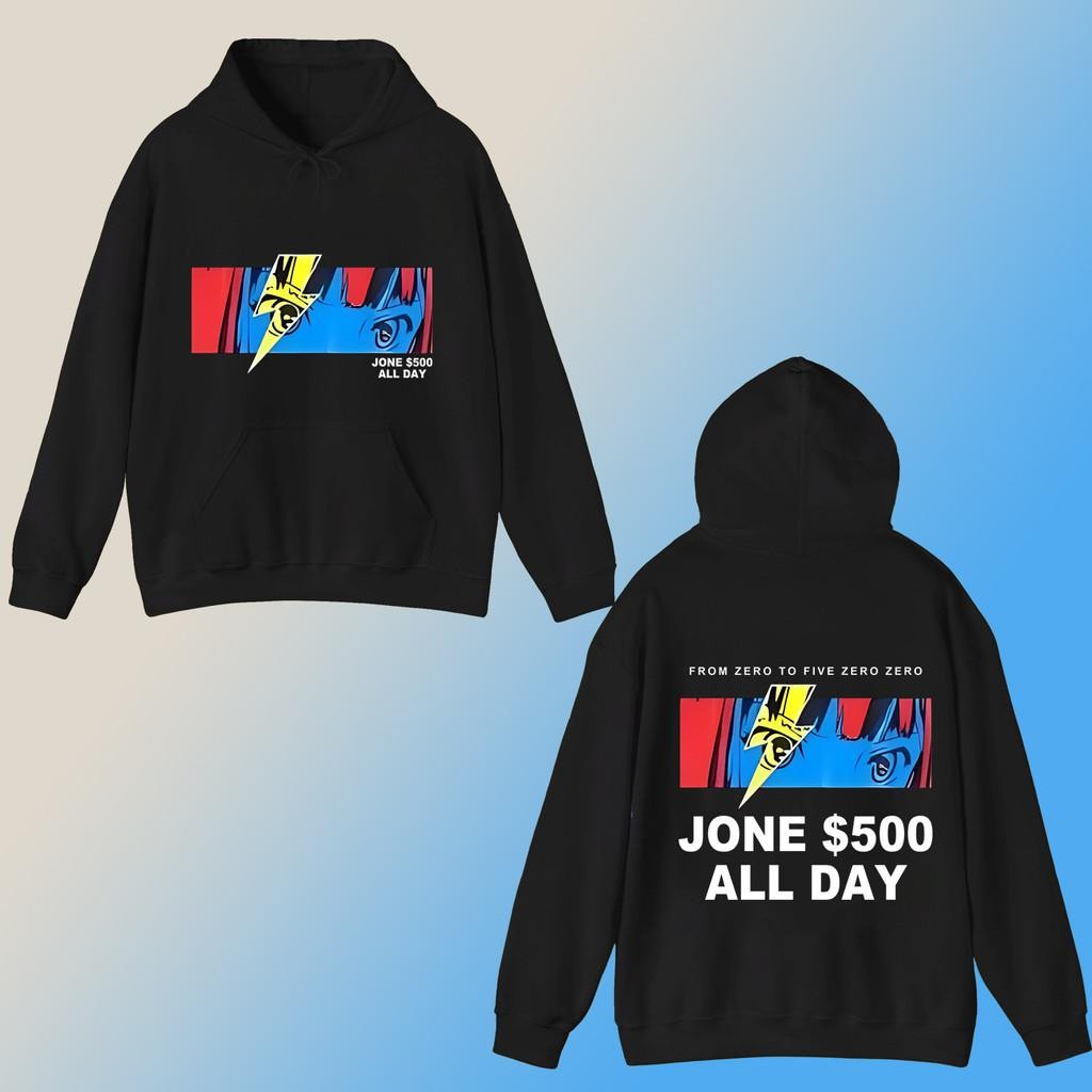 Hoodie M-3xl เสื้อกันหนาวคลุมด้วยผ้า Jone500 เสื้อโจร500 รุ่น Eye To Eyeball พิมพ์ลาย Hoodie แขนยาวส