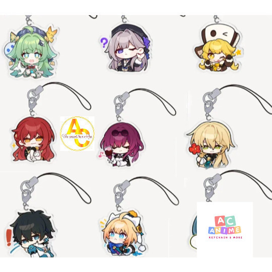 (HANG) เชือกคล้องโทรศัพท์พิมพ์ลาย Dan Heng Jing Yuan