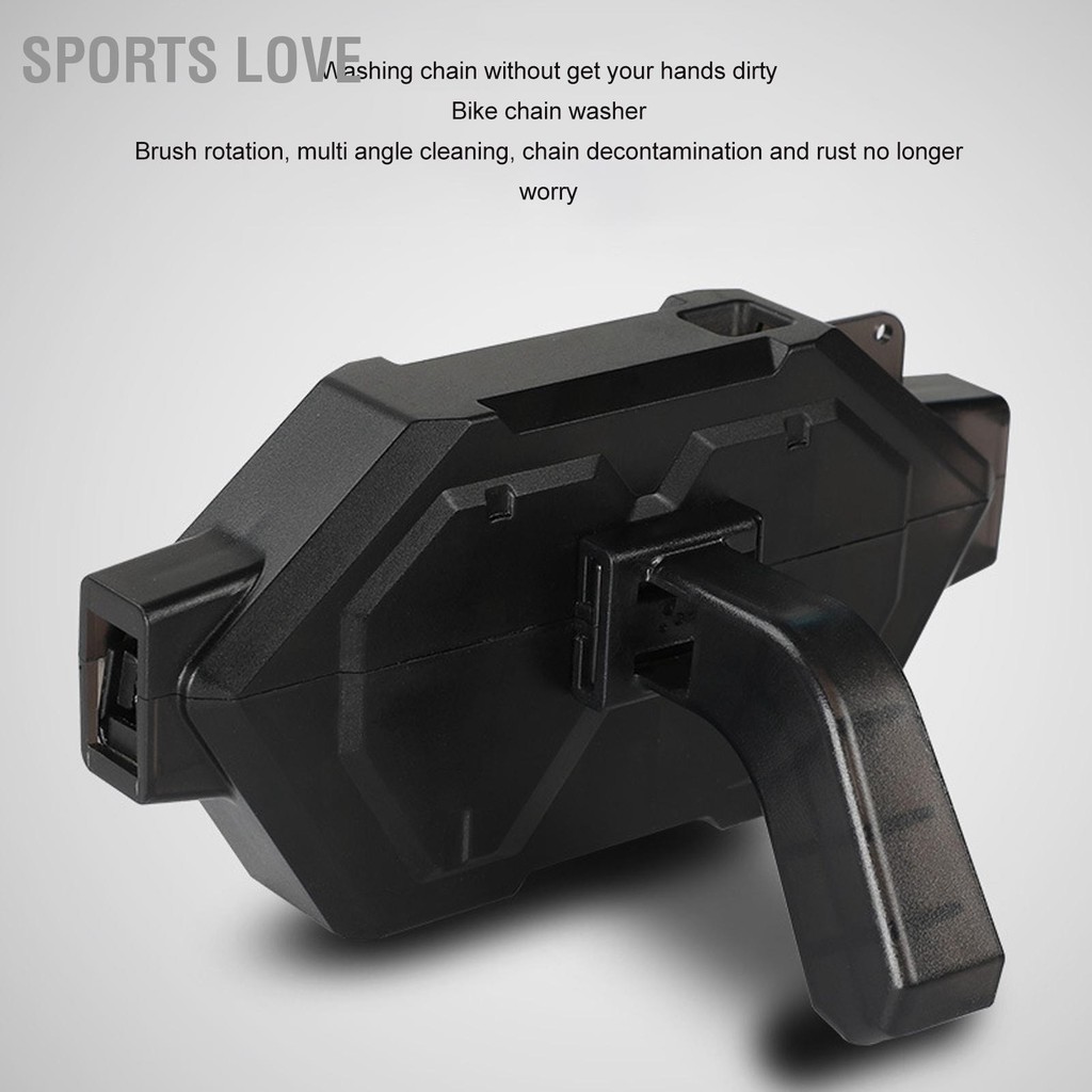 Sports Love Bike Chain Scrubber ABS Portable Cycling Cleaning Maintenance Tool for Road Mountain