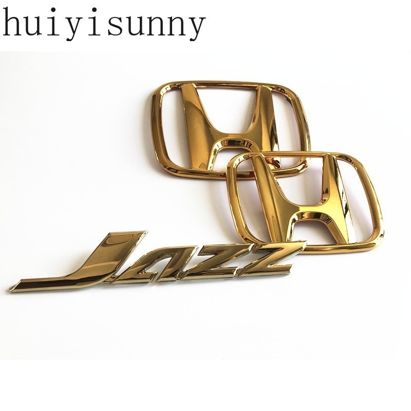 Hys Honda jazz gk gd ge โลโก้สัญลักษณ์ทอง universal 3 ชิ้น