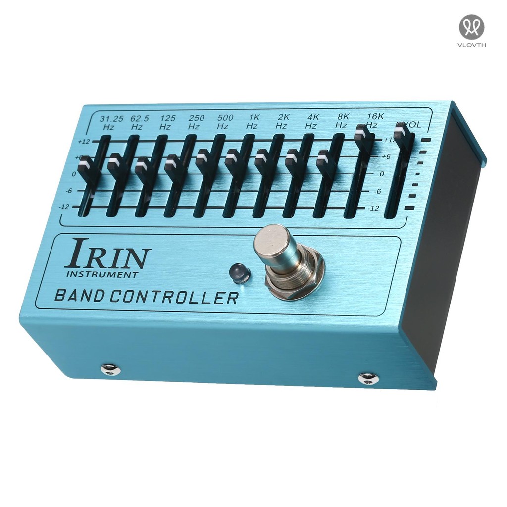 Irin Body - 10 -Band Eq Pedal Irin - Eq พร้อมอลูมิเนียมอัลลอยด์เหยียบเบส Equalizer Cod] Irin -Band B