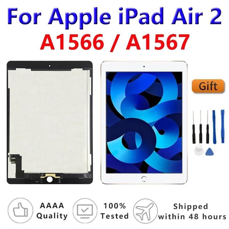9.7 "OEM LCDสําหรับiPad Air 2 iPad 6 A1566 A1567 Touch Screen Digitizer Glass AssemblyสําหรับiPad 6 