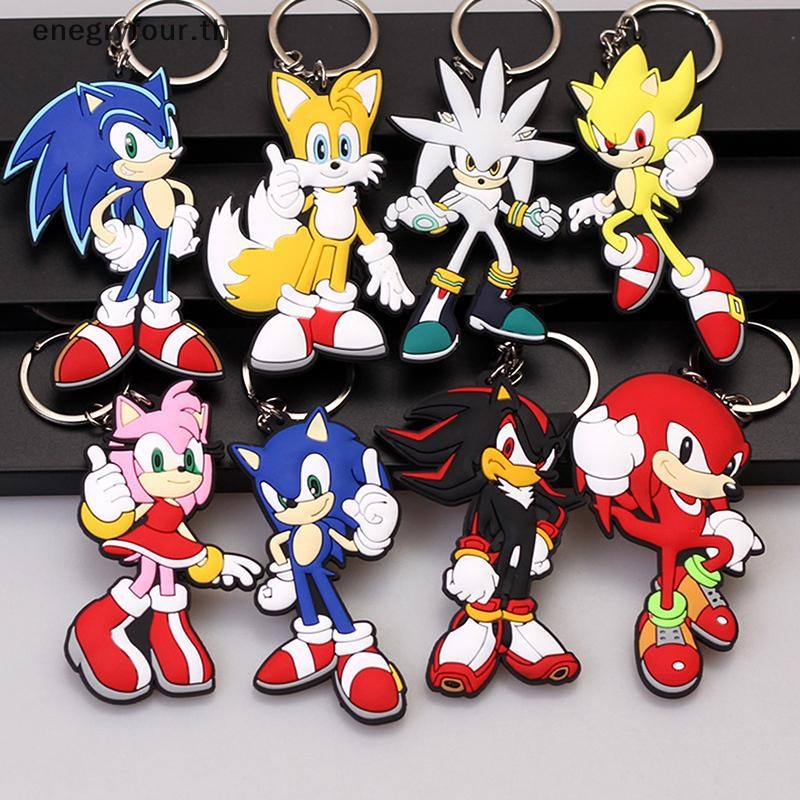 ของขวัญและของเล่น Anime Sonic The Hedgehog Pvc พวงกุญแจกระเป๋าเป้สะพายหลังจี้ตกแต่ง Charms อุปกรณ์เสริมการ์ตูนของเล่นเด็กของขวัญ