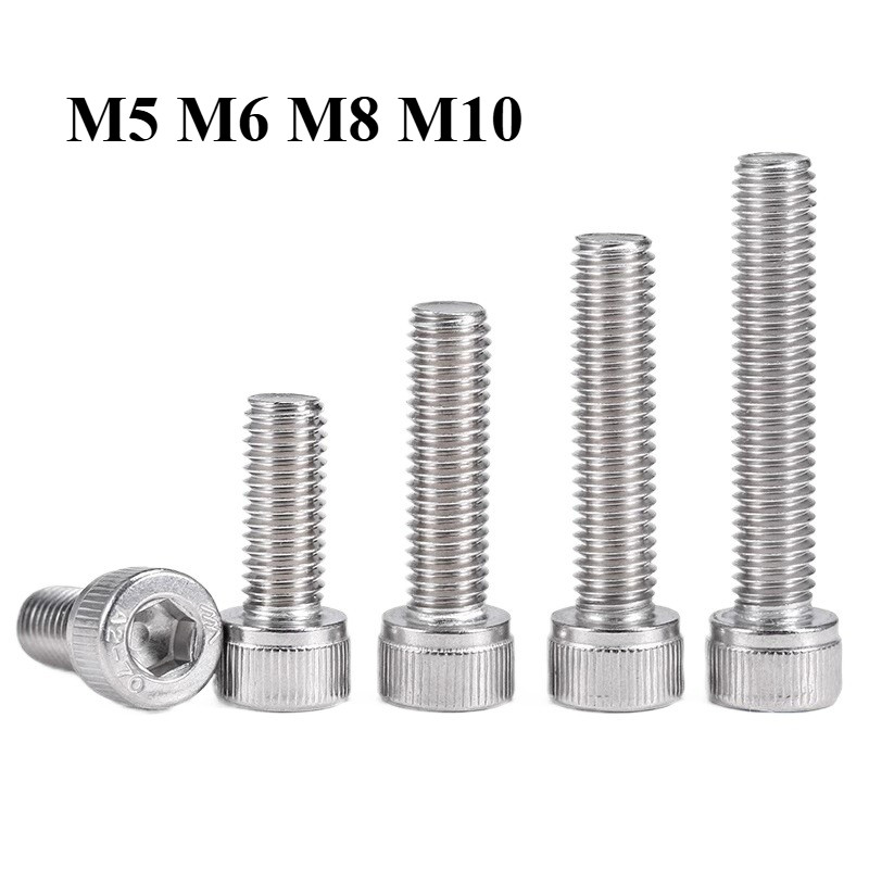 [เร็ว] สกรูซ็อกเก็ตหกเหลี่ยมหัวทรงกระบอกสแตนเลส 304 M5 M6 M8 M10 – โปรปัง
