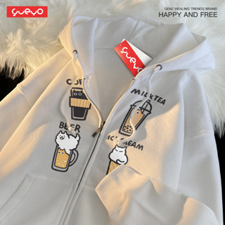 เสื้อกันหนาวแขนยาว มีฮู้ด ผู้หญิง รูปแบบน่ารัก มีซิป สไตล์ญี…