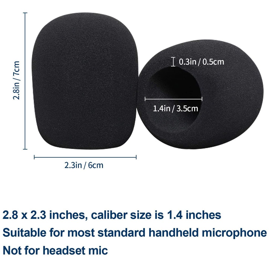BUYBUYTECH (1 ชิ้น) ฟองน้ำไมค์โครโฟน Mic Sponge Foam รูปที่ 2