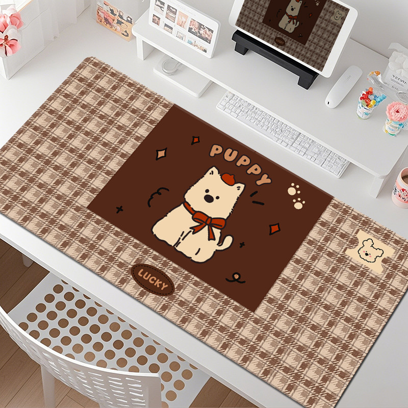 Bear Mouse Pad Girls High-Appearance ขนาดใหญ่ตําแหน่งการทํางานโต๊ะคอมพิวเตอร์ Pad ins แผ่นรองเมาส์หอพักนักเรียน
