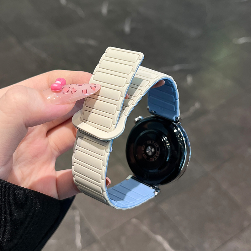 18 มม.20 มม.22 มม.ซิลิโคนสําหรับ Samsung Galaxy นาฬิกา 7/6/5 active 2 amazfit สร้อยข้อมือ HUAWEI นาฬิกา GT 2e 3 band