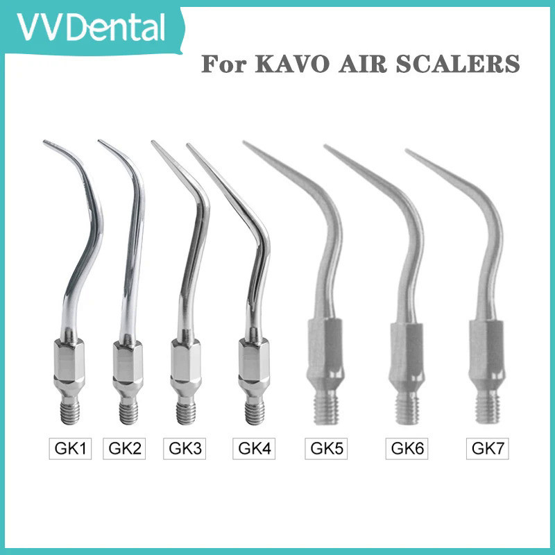 VVDental Ultrasonic Scaler Air Scaling Tips Fit KAVO AIR Scaler Handpiece GK1/GK2/GK3/GK4/GK5/GK6/GK