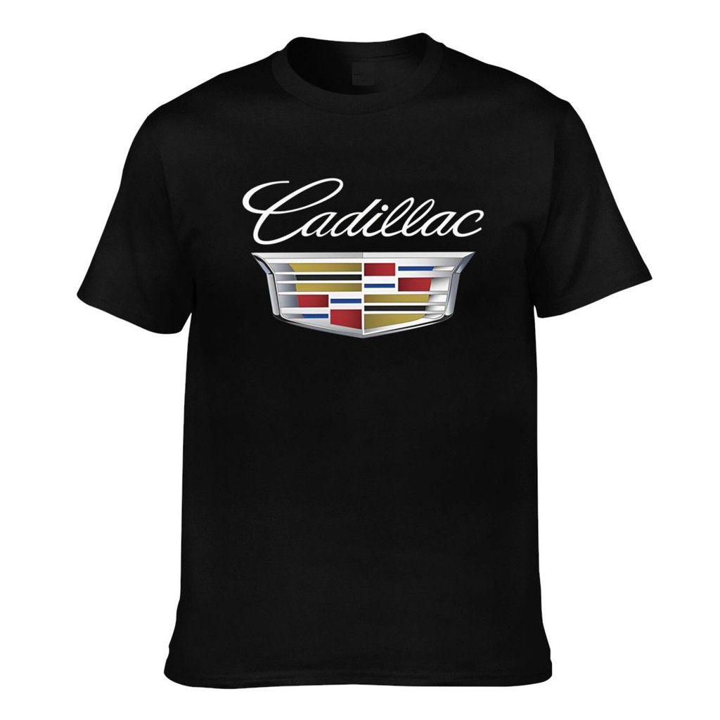คุณภาพดี Cadillac Luxury Racing Logo Pure Cotton Mens T-Shirt