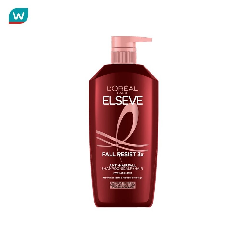 L'Oreal ลอรีอัล ปารีส เอลแซฟ แชมพู ฟอล รีซิสท์ 3X แอนไท แฮร์ ฟอล สคาลพ์ แฮร์ 400 มล.