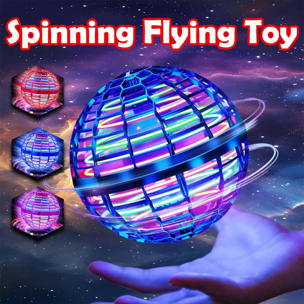 UFO Flying Ball Flying Orb ของเล่นหมุนได้ 360 ลูกหมุน Magic Luminous Magic Ball ของเล่นเด็ก