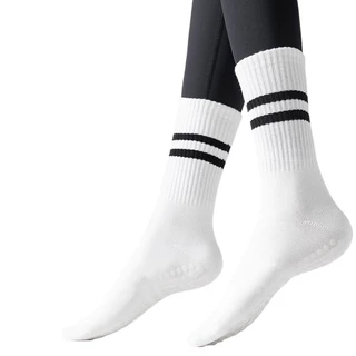 Airactive Leisure Yoga Socks Soft Cotton Pilates Sports Fitness Socks Anti-slip Medium Tube