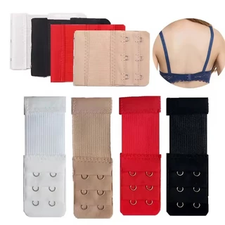 [3-5 วันมาถึง] 3/6/12 ชิ้น Bra Extension Buckle 3 แถว 2/3/4 ตะขอ | สายรัดชุดชั้นในแบบปรับได้ เครื่องขยาย สําหรับผู้หญิง, จับมือทนทานด้วยไฟฟ้า, (สีดํา/ขาว/ผิว/ชมพู) 5.2-7.6ซม