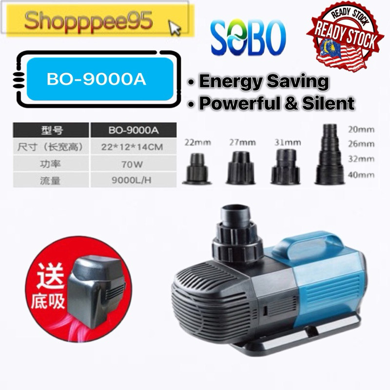 SOBO Aquarium ถังปลา Aquaponics สะเทินน้ําสะเทินบก BO-8000A/BO-9000A/BO-5800A/BO-4800A/BO-2000A ปั๊ม