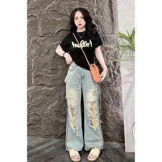เสื้อยืดผู้หญิงทรงสลิมฟิต เสื้อยืด ขนาดกลาง สีแดงสำหรับผู้หญิง