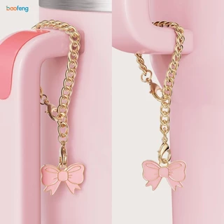ฝาครอบฟาง & ขวดน้ําซิลิโคน Boot & ขวดน้ําจี้ชุด, Bowknot Shape Straws ฝาปิดและจี้, Tumbler Boot สําหรับ Stanley Owala Tumbler