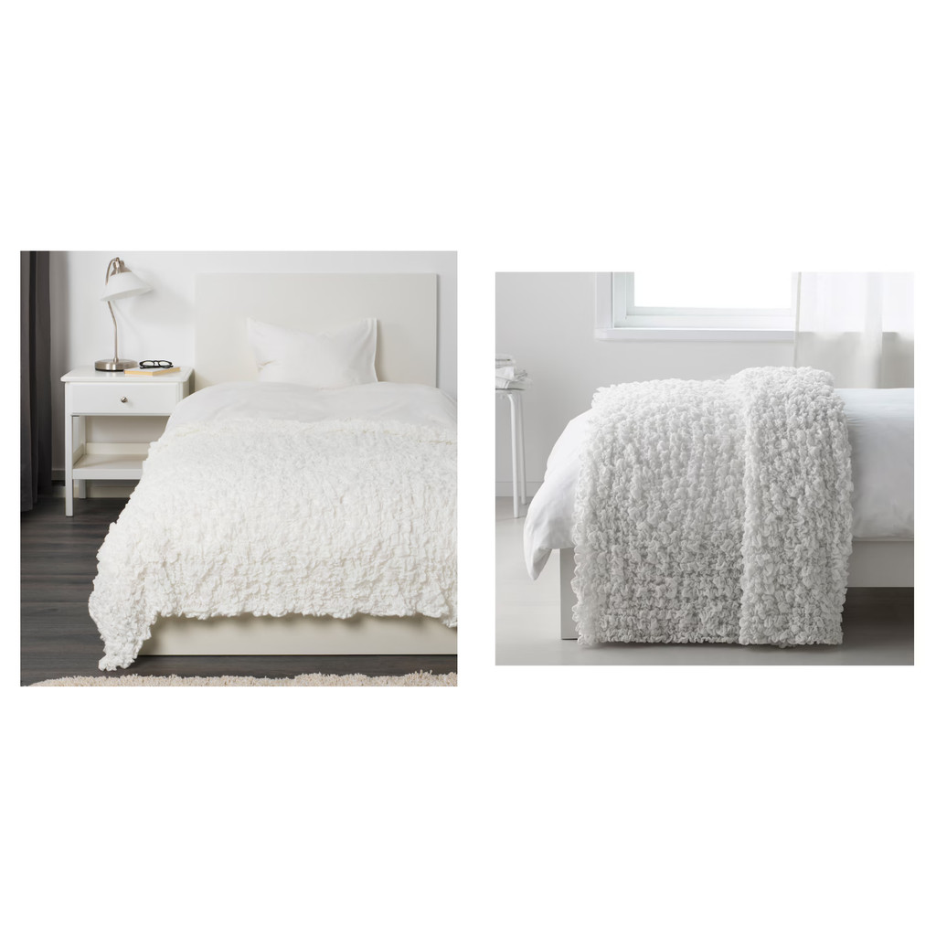 IKEAshopping 
OFELIA อูเฟเลียผ้าห่ม, ขาว, 130x170 ซม.