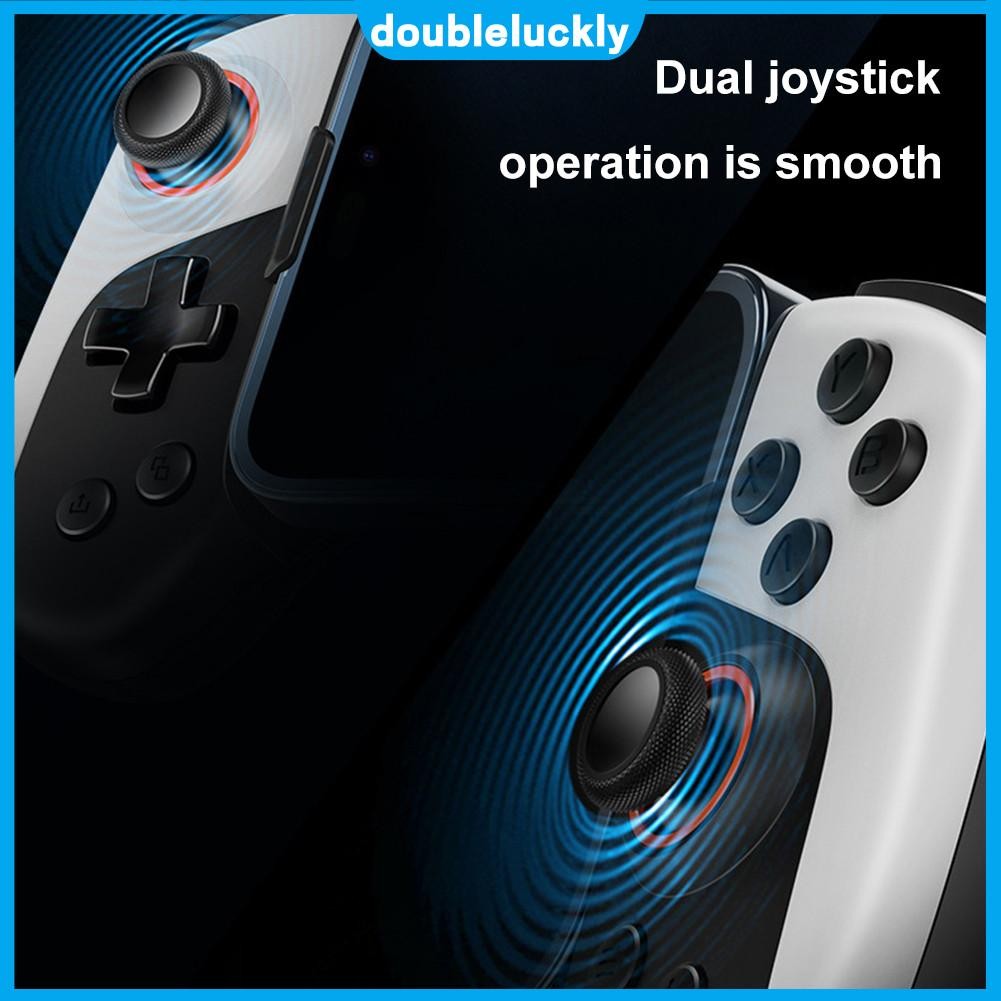 2 in 1 Telescopic Gamepad ประเภท C Dual จอยสติ๊กไร้สาย Cooling ตัวควบคุมเกมมือถือสําหรับ iPhone Android โทรศัพท์สวิทช์ PC