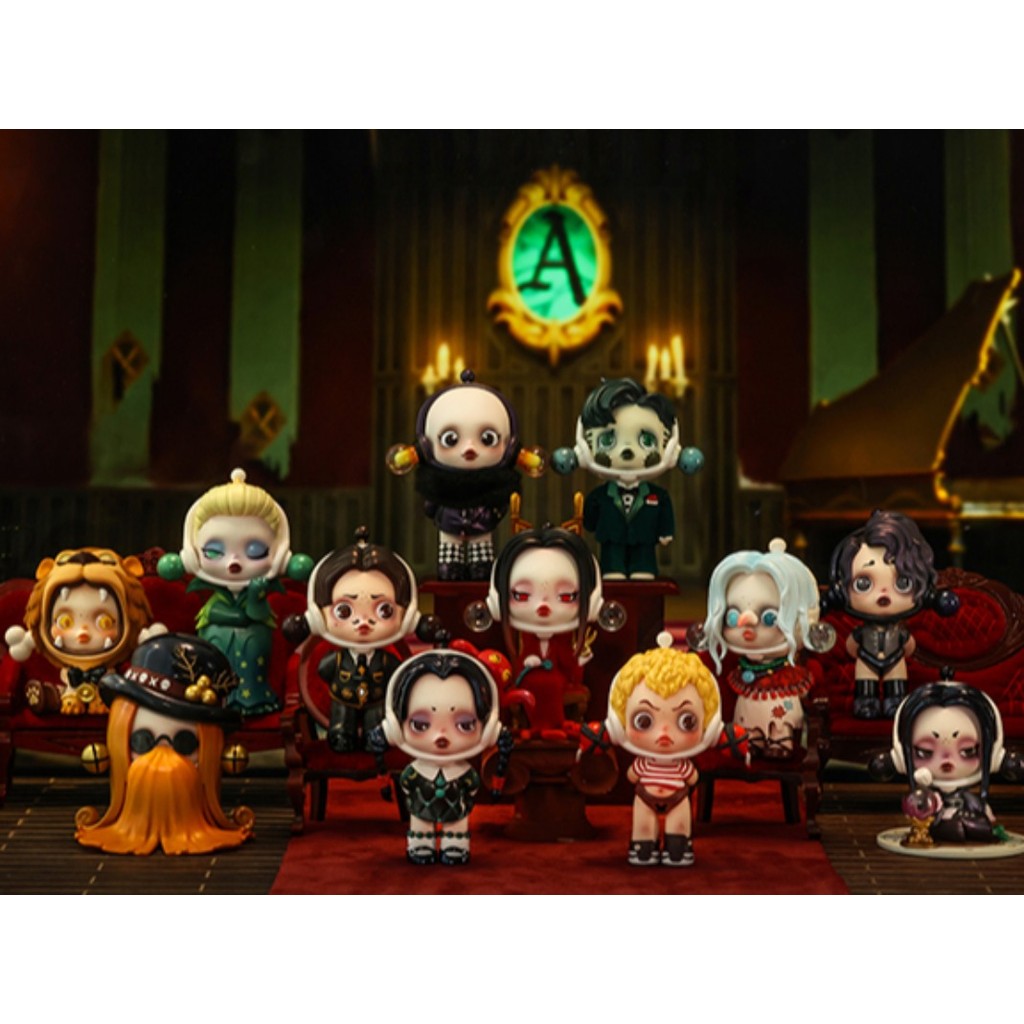POPMART SKULLPANDA Adams Family Series Mystery Box ของแท้ 100%