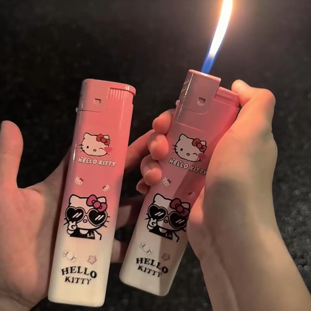 [Lighter]ไฟแช็กการ์ตูนขนาดใหญ่ไล่ระดับสีซานริโอ เฮลโลคิตตี้ คุโรมิ เทพเจ้าแห่งความมั่งคั่ง ของขวัญปีใหม่