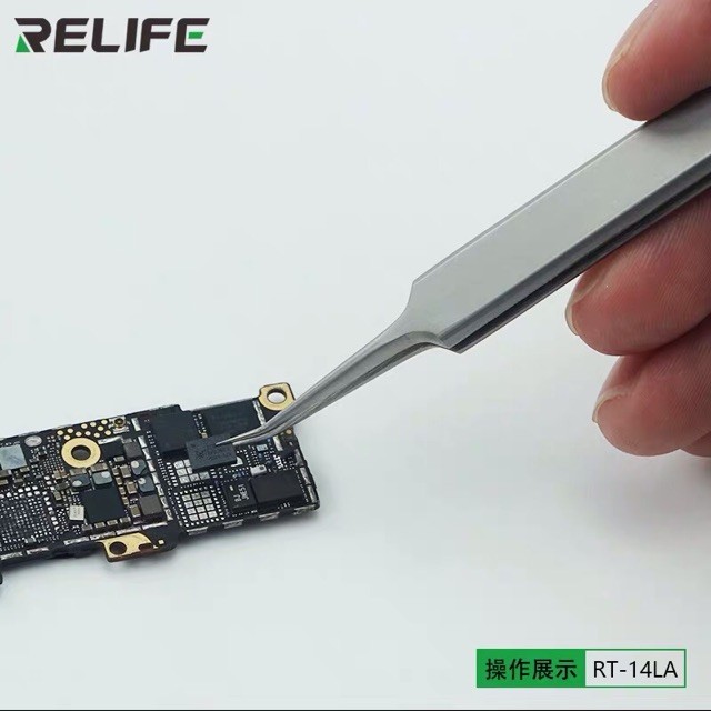แหนบ RELIFE รุ่น RT-14LA ทนทาน จับถนัดมือ แม่นยำสูง เหมาะกับการถอดชิปเล็ก ๆ อย่าง