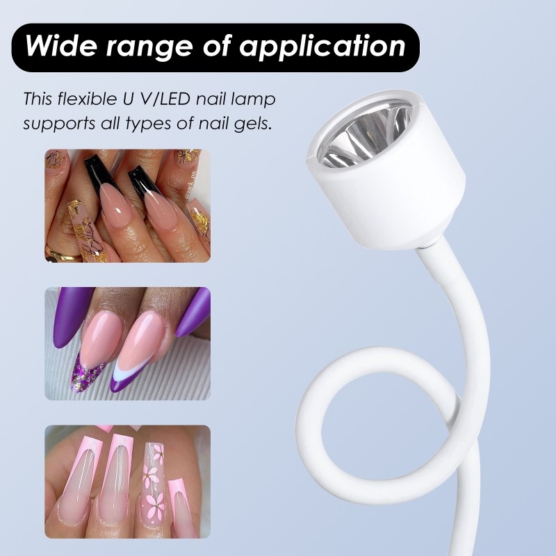6W เครื่องเป่าเล็บเครื่อง USB โคมไฟเล็บ LED แบบพกพาใช้ในบ้านเล็บผลิตยูวีเจลโปแลนด์เล็บเครื่องมือศิลปะ ราคา ถูกที่สุด ดีลบีเคเค แกลเลอรีภาพที่ 5
