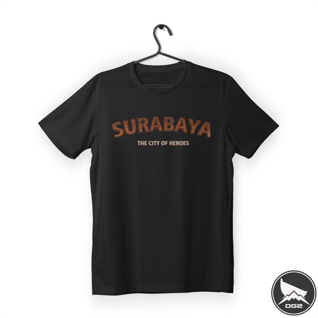 เสื้อยืด Surabaya East Java เมืองวีรบุรุษ W020 เสื้อผ้าผู้ชายและผู้หญิง OG2 3A W