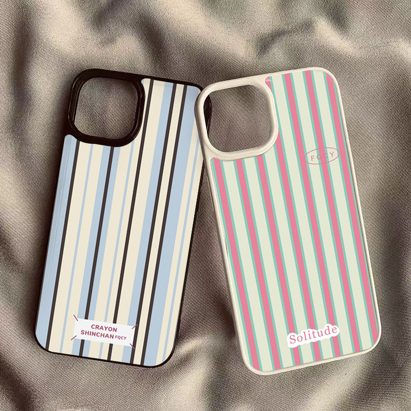 การออกแบบลายที่เรียบง่ายเคสโทรศัพท์สําหรับRedmi 13 14C 12 หมายเหตุ 14 13 12 Pro Plus 11 10 Pro POCO X7 X6 X5 F6 Pro Minimalistสีชมพูสีฟ้าลายกันกระแทกปกอ่อนใส