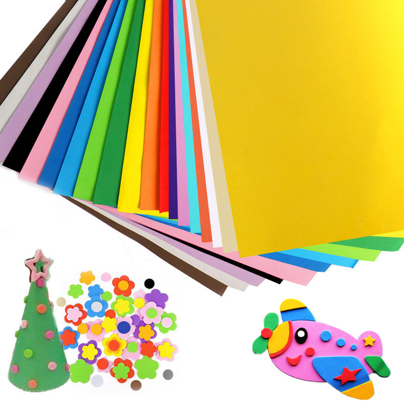 EVA Foam for Cosplay & Crafts - 1mm Thick Colorful Sheets, 50cm x 50cm / 50cm x 90cm