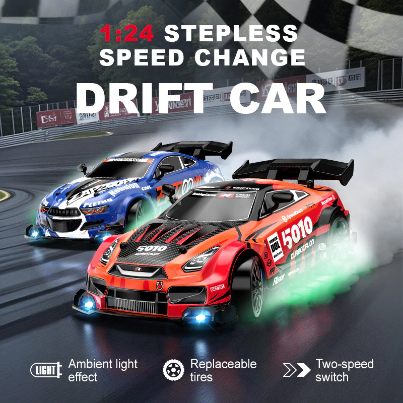 1:24 RC Drift รถ 4WD Proportional คันเร่ง BMW GTR Porsche ของเล่น 1/24 2.4G รีโมทคอนโทรลรถ Racing รถของเล่นเด็ก thumbnail 3