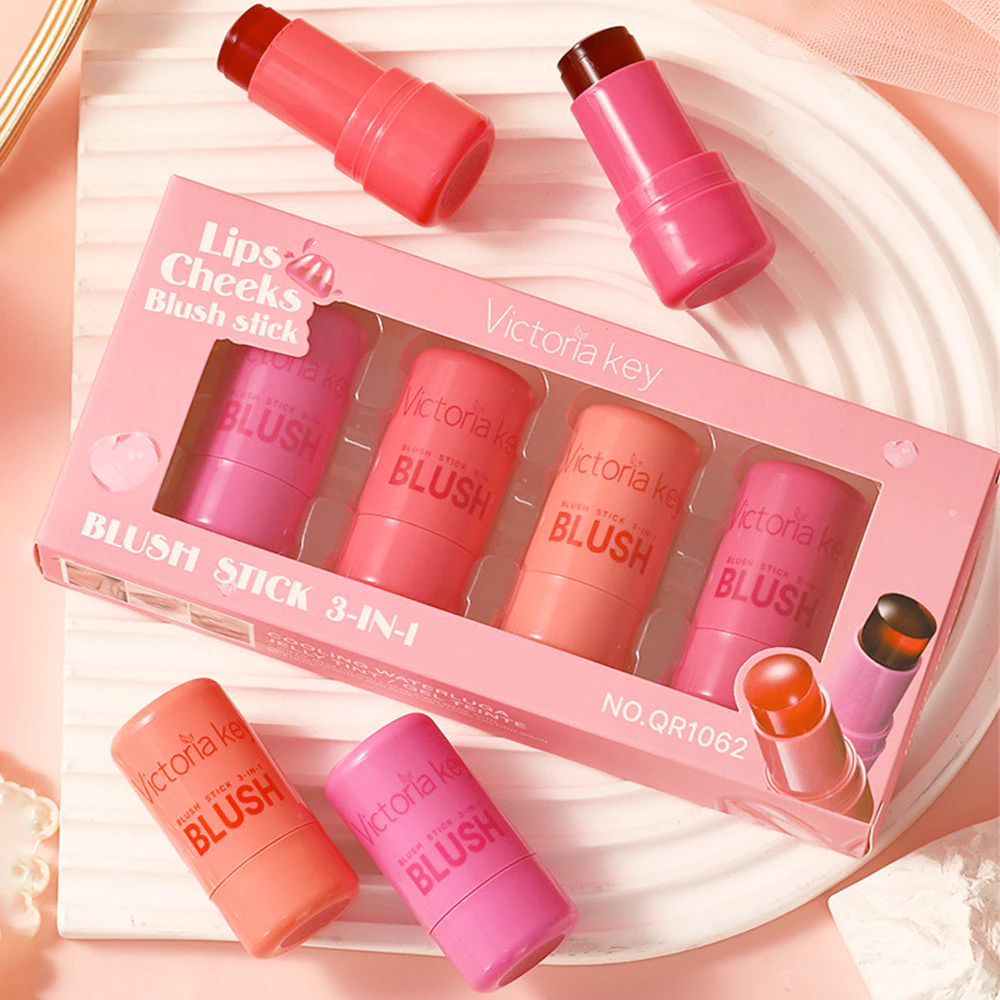 4 สีเยลลี่บลัชออนแท่ง 4 ชิ้น, เนเชอรัล ชิมเมอร์ มอยส์เจอร์ไรเซอร์ คอนทัวร์ริ่ง ลิป แอนด์ แก้ม thumbnail 3