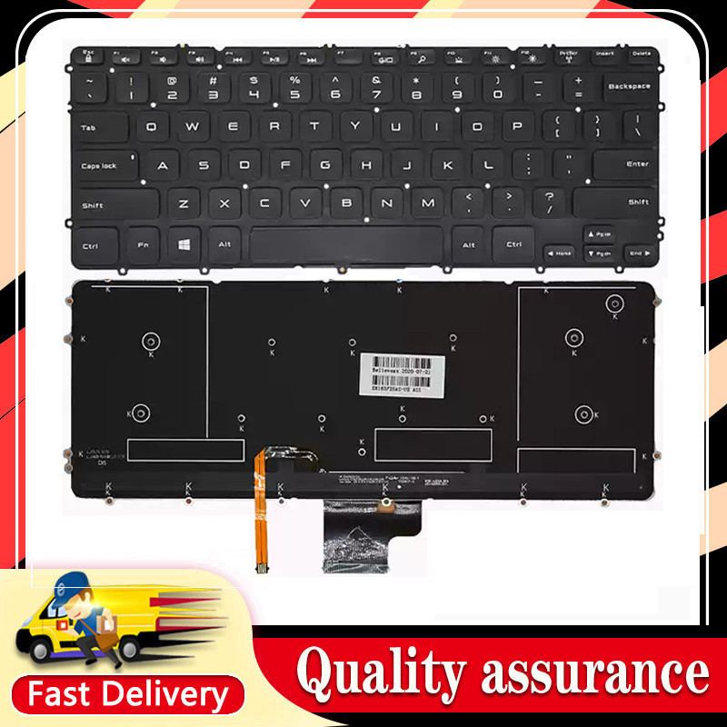 แป้นพิมพ์แล็ปท็อปใหม่สําหรับ DELL precision M3800 XPS15-9530 9530B P31F P31P สีดํา-พร้อมไฟแบ็คไลท์