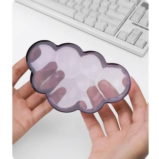 IRTJIFSSX คีย์บอร์ดส่วนที่เหลือข้อมือ, การสนับสนุนข้อมือซิลิโคนโปร่งใสไล่ระดับสี, บรรเทาอาการปวดแบบพกพา Ergonomic Non-Slip WRIST Pad Gamer
