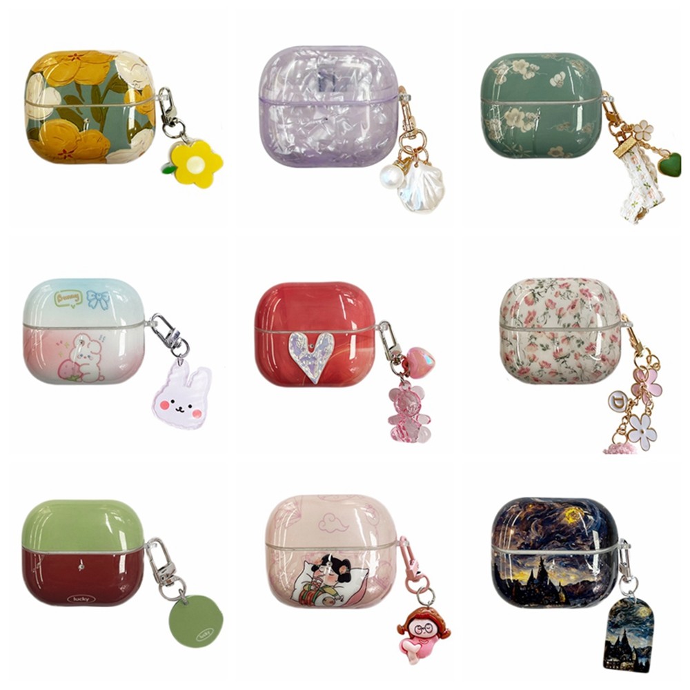 อะนิเมะน่ารักสําหรับ Samsung Galaxy Buds3 FE 3Pro สีสันป้องกันหูฟังปลอก Buds 3 Pro 3FE ฝาครอบ