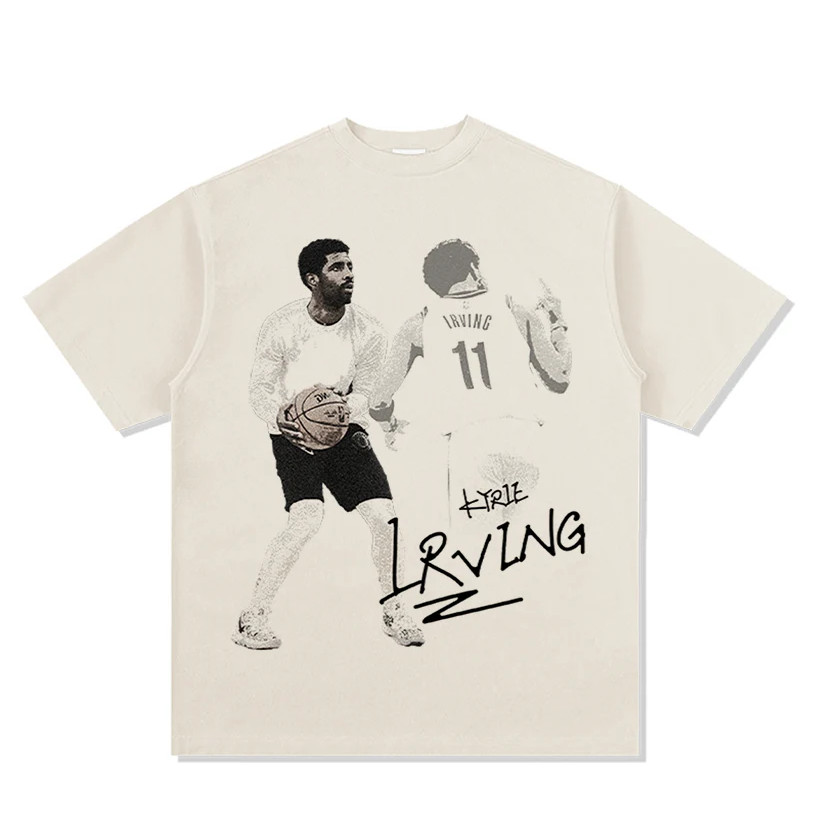 【ใหม่】NBA Men T-shirts พิมพ์ลายดอกไม้รอบคอสั้นดีไซน์แขนสั้นระบายอากาศได้ดีสวมใส่สบาย Men T-shirts Ky