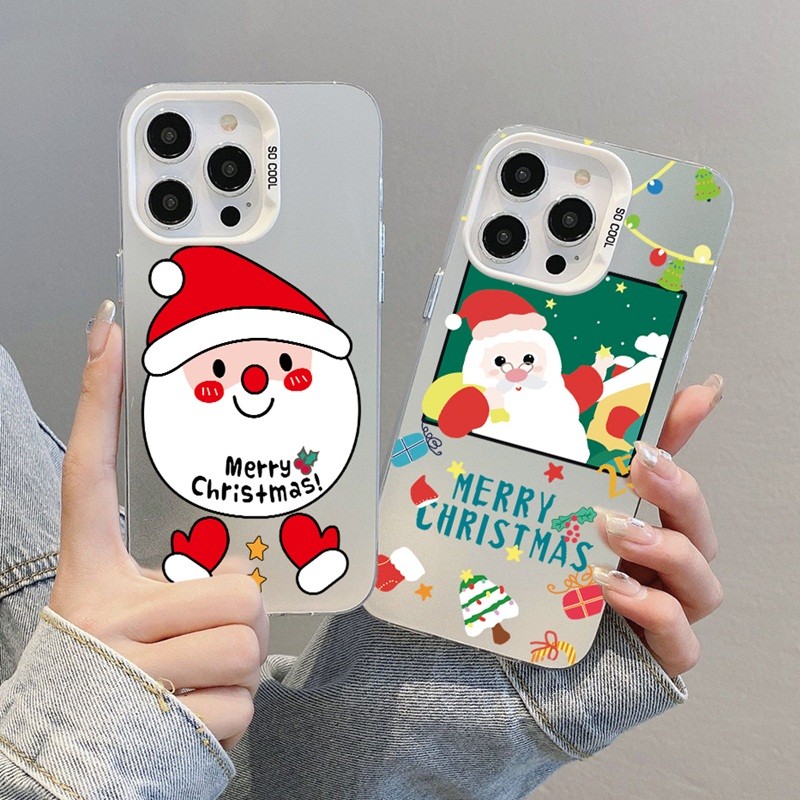 สําหรับ Huawei Honor 200 Pro 90 lite 70 50 X7C X9C X9B X7B X9A X8 X9 Nova 9 7 SE 10 11 Pro Y9S P30 4G 5G ฝาครอบ IMD ป้องกันกล้องเลนส์คริสต์มาส Jelly เคสโทรศัพท์นุ่ม
